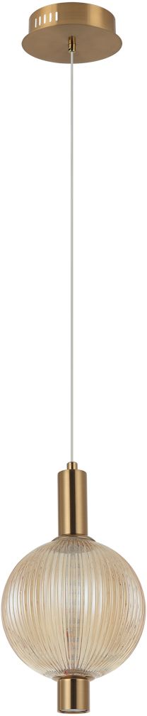 Darmowa Dostawa - Lampa wisząca 1x7 W złota Italux Lenti PND836311ABAMB