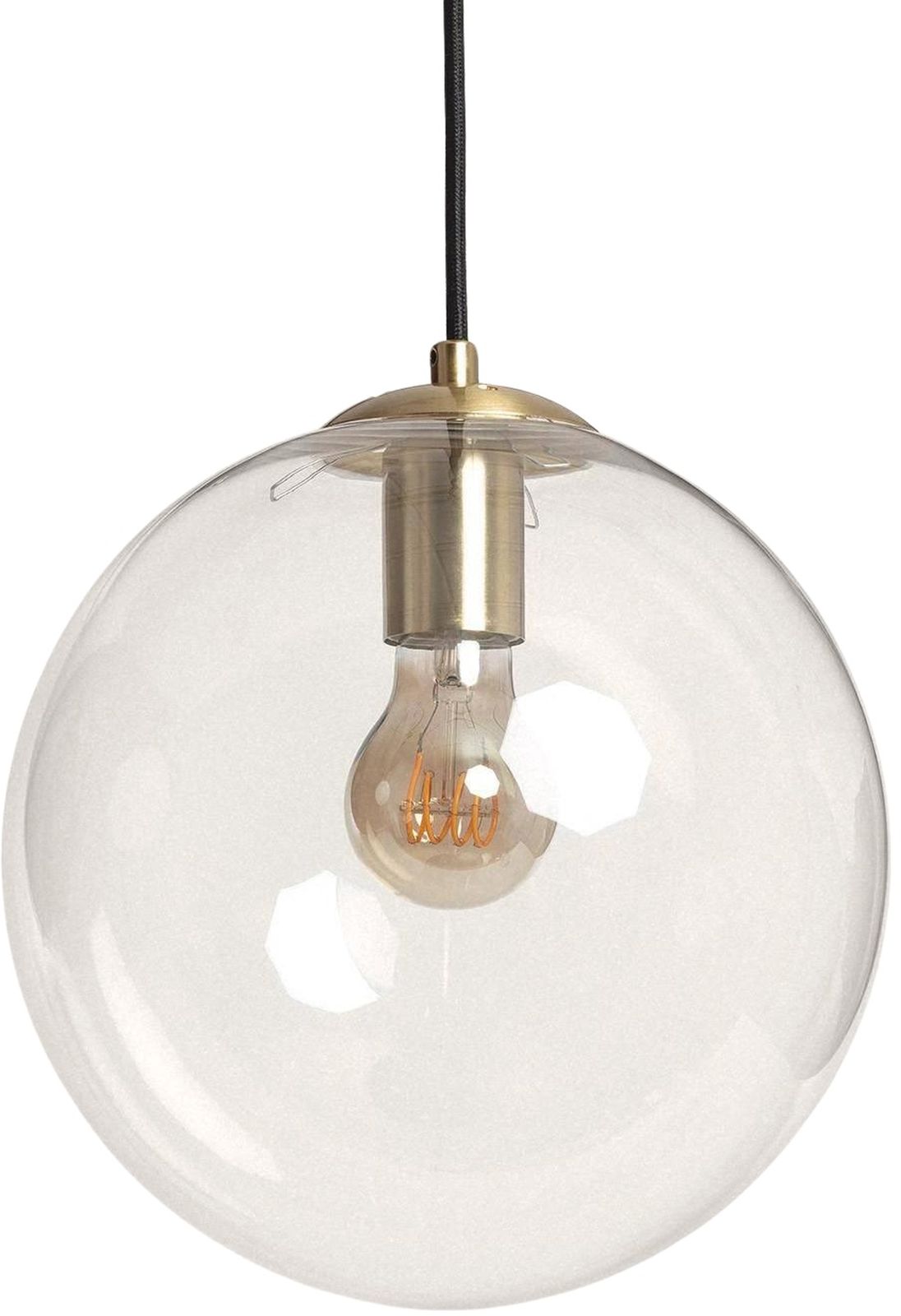 Darmowa Dostawa - Lampa wisząca 1x10 W przezroczysta-złota Abruzzo Kaspi ABRKASPE27