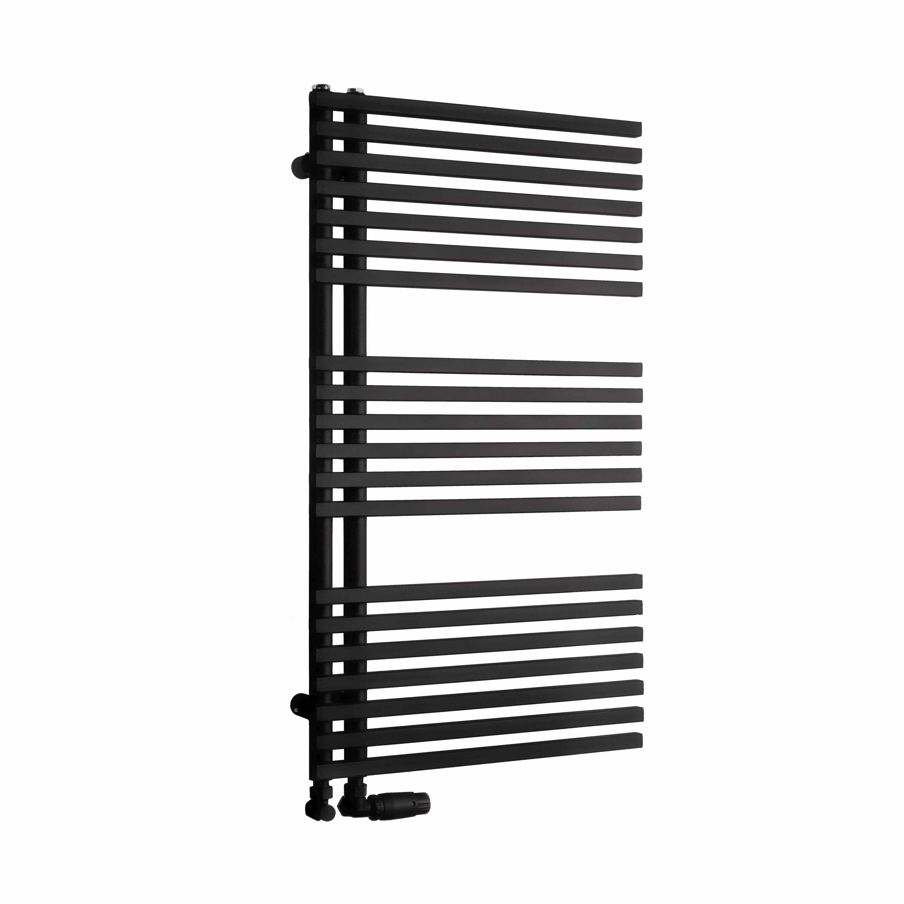 Darmowa Dostawa - Grzejnik łazienkowy dekoracyjny 88.3x50 cm czarny Luxrad Typ E TPE088305009005MAT