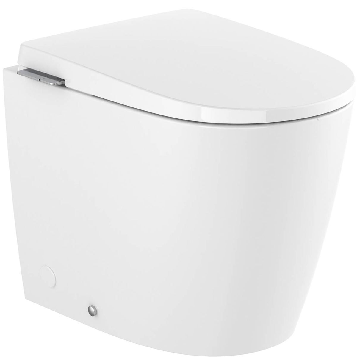 Darmowa Dostawa - Miska WC z deską wolnoopadającą stojąca bez kołnierza ze spłukiwaniem wirowym biały połysk Roca Avant A80336MS01