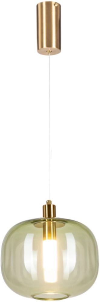 Darmowa Dostawa - Lampa wisząca 1x6 W zielona-złota Altavola Design Polar LA019Pgreen