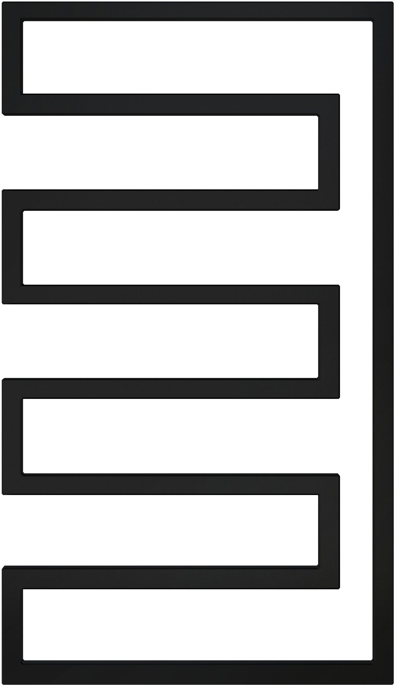 Darmowa Dostawa - Grzejnik łazienkowy dekoracyjny 101x58 cm czarny Radox Sera RXSA002T1010580