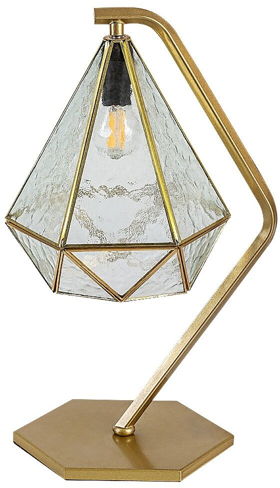Darmowa Dostawa - Lampa stołowa 1x40 W przezroczysta-złota Rabalux Norah 74201