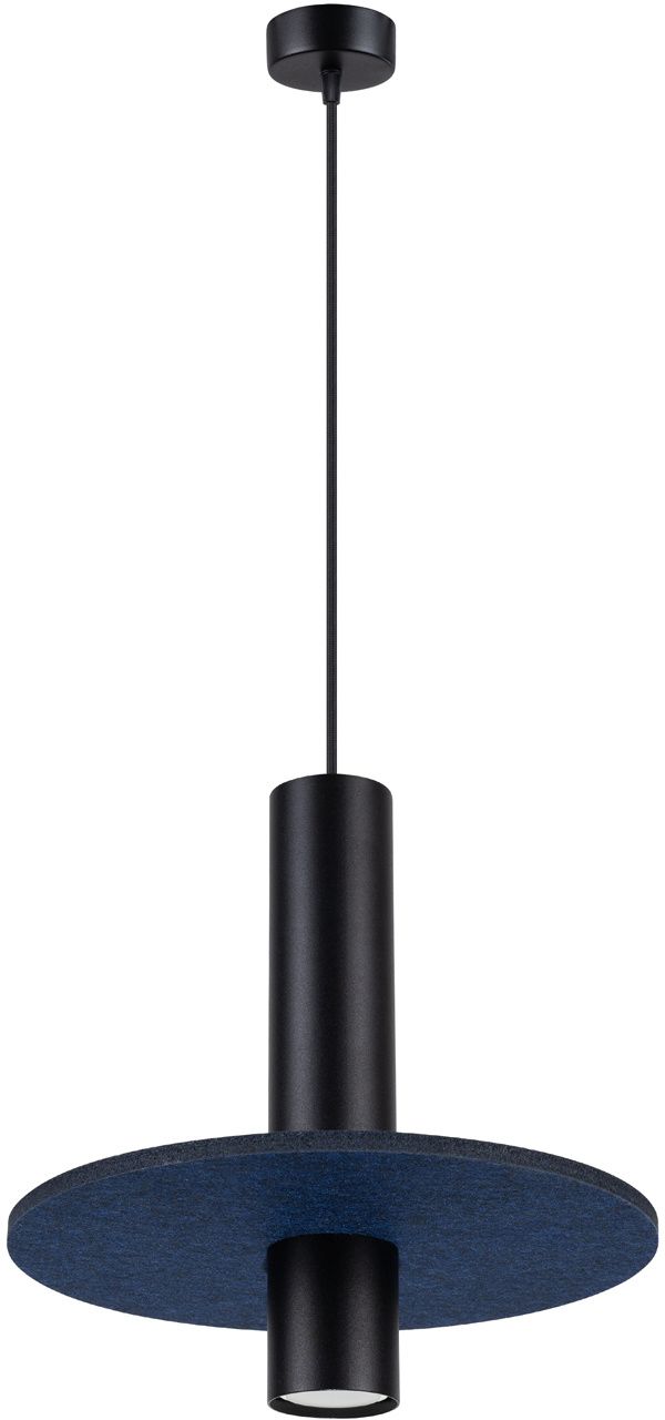 Darmowa Dostawa - Lampa wisząca 1x10 W czarna-niebieska Sollux Lighting Pelta SL1884