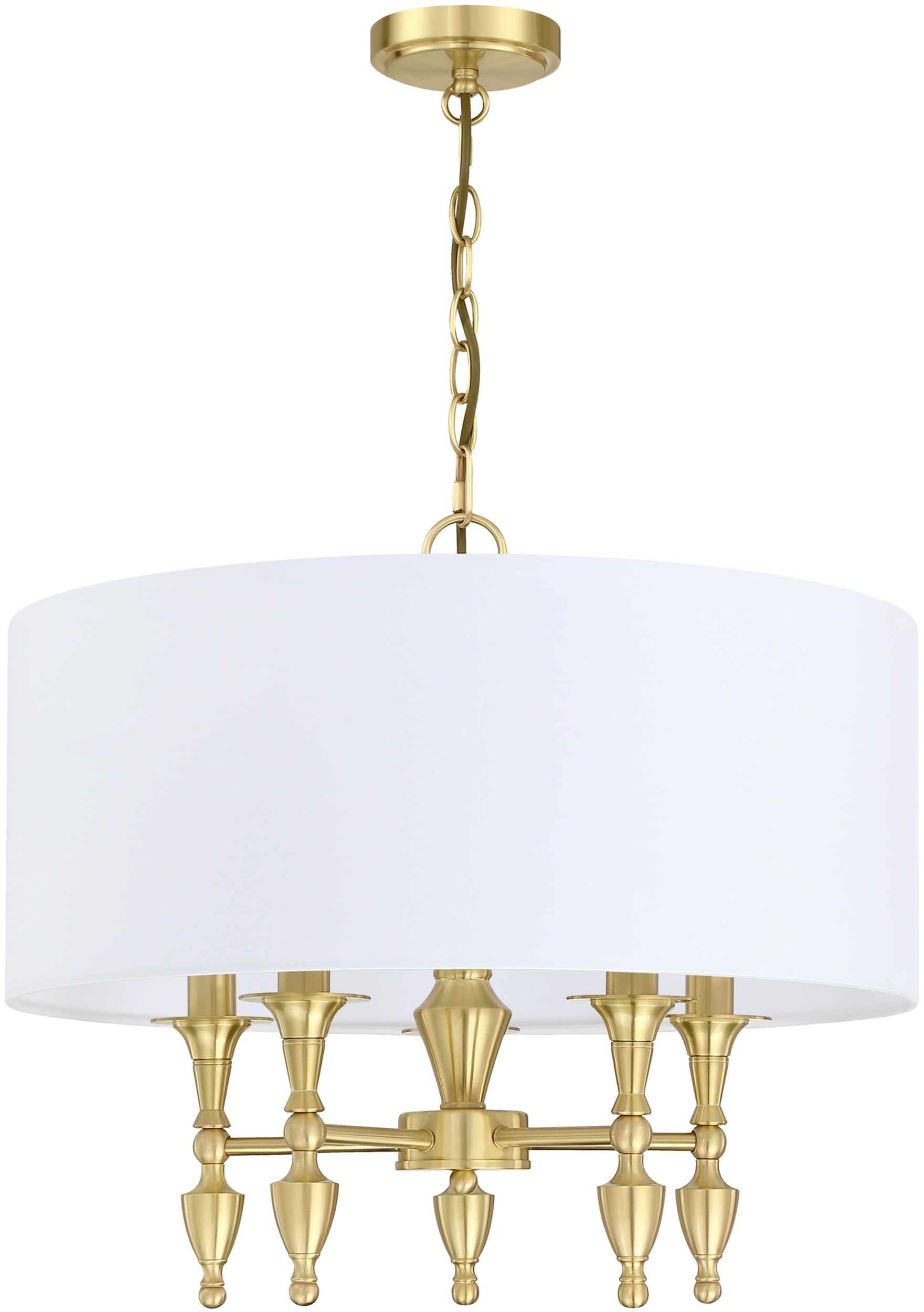 Darmowa Dostawa - Lampa wisząca 5x40 W biała CosmoLight Austin P05197BRWH