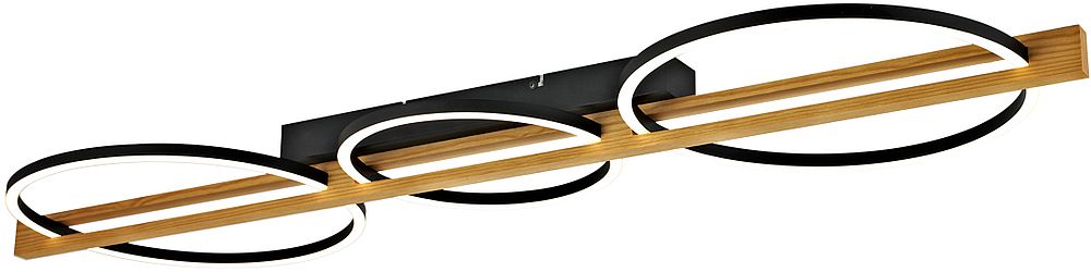 Darmowa Dostawa - Lampa podsufitowa 3x38 W czarna Italux Natano PLF5536240WWO