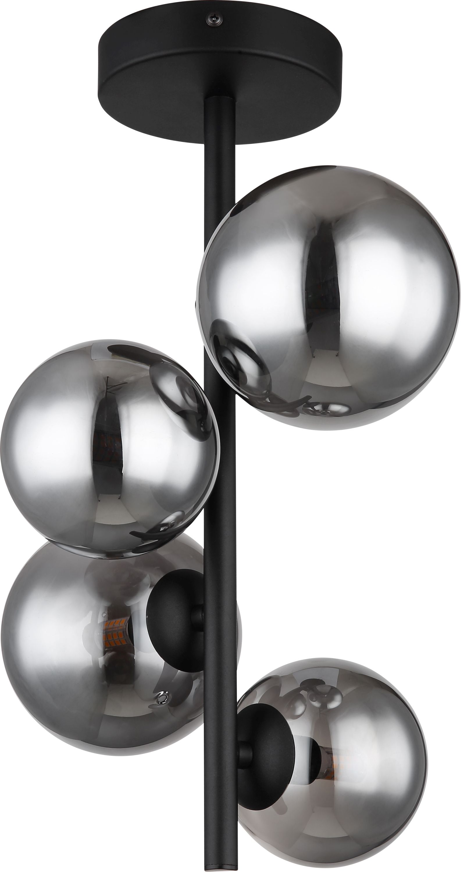 Darmowa Dostawa - Lampa podsufitowa 4x3.5 W czarny Globo Lighting Riha 561334D