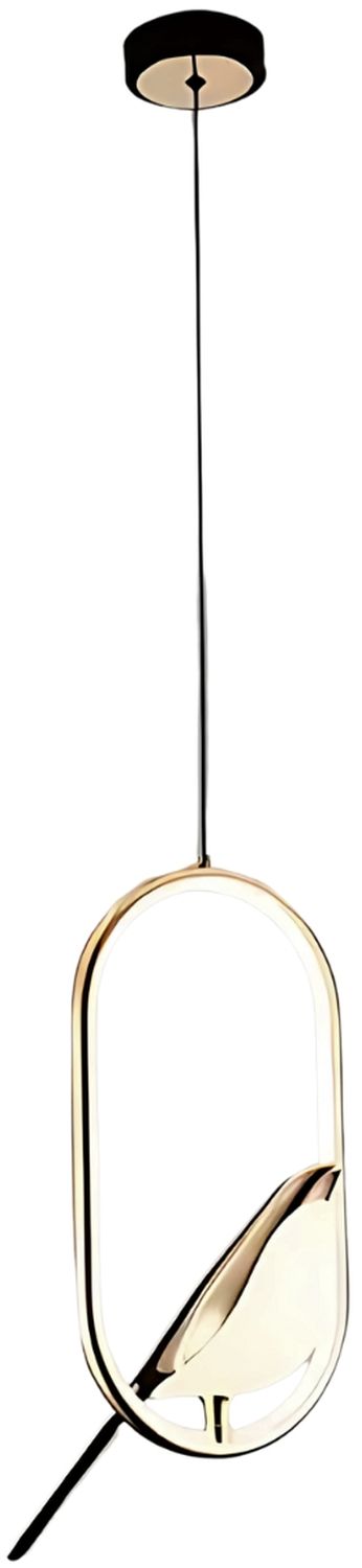 Darmowa Dostawa - Lampa wisząca 1x18 W złota Abigali Bird LWPBOW