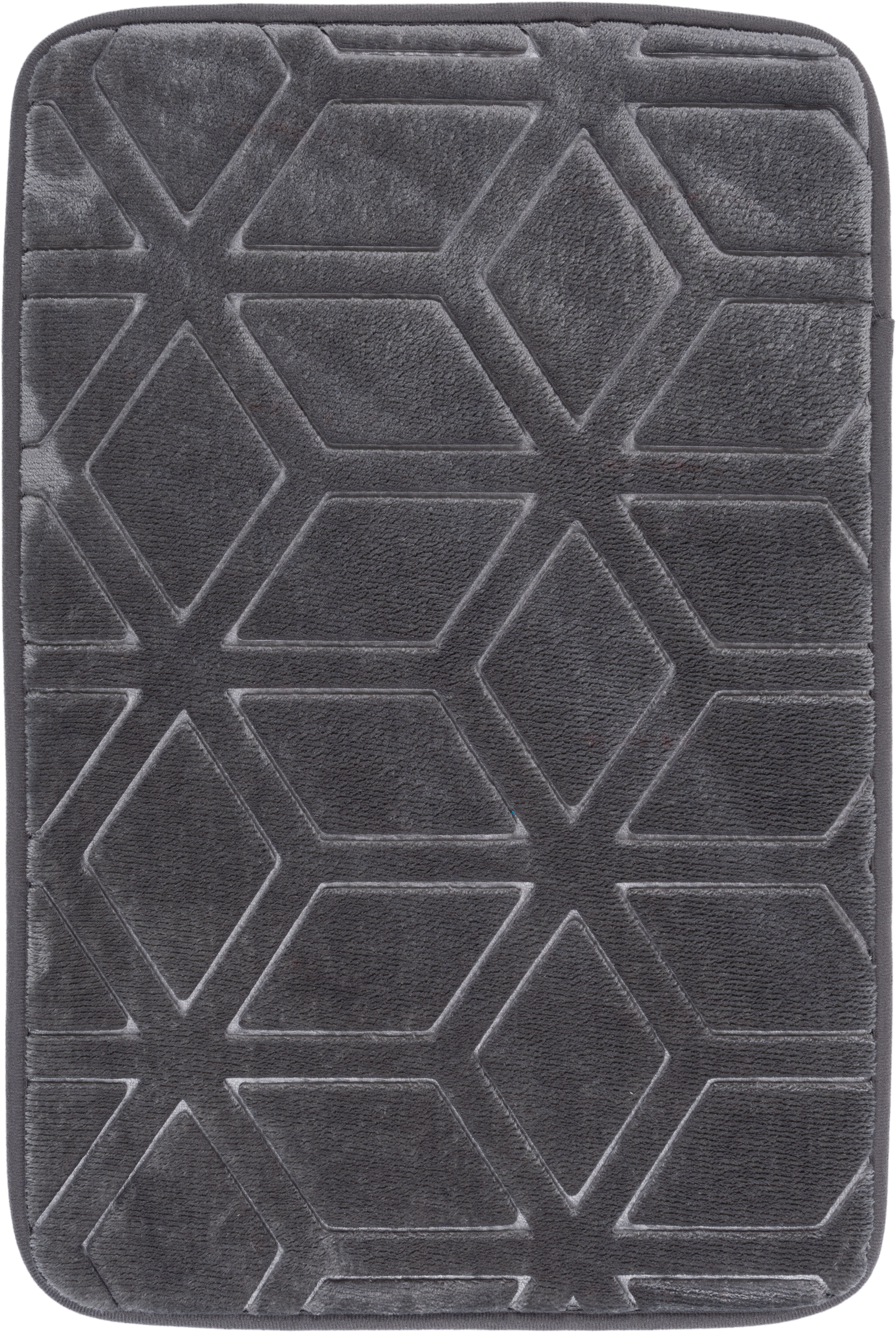 Darmowa Dostawa - Dywanik łazienkowy 80x50 cm prostokątny szary Multi-Decor Hamilton 508278