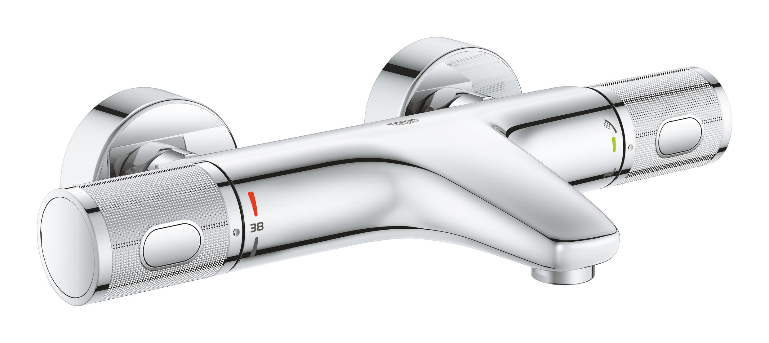 Darmowa Dostawa - Bateria wannowo-prysznicowa ścienna termostatyczna starlight chrome Grohe Precision Feel 34788000