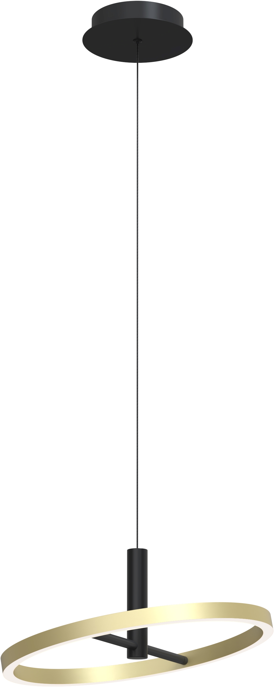 Darmowa Dostawa - Lampa wisząca 1x19 W czarna-złota Aviano Brest 6016104L