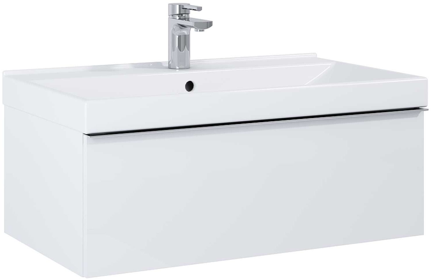 Darmowa Dostawa - Szafka 80x44.9x28.1 cm podumywalkowa wisząca biała Elita Look RE010803028060