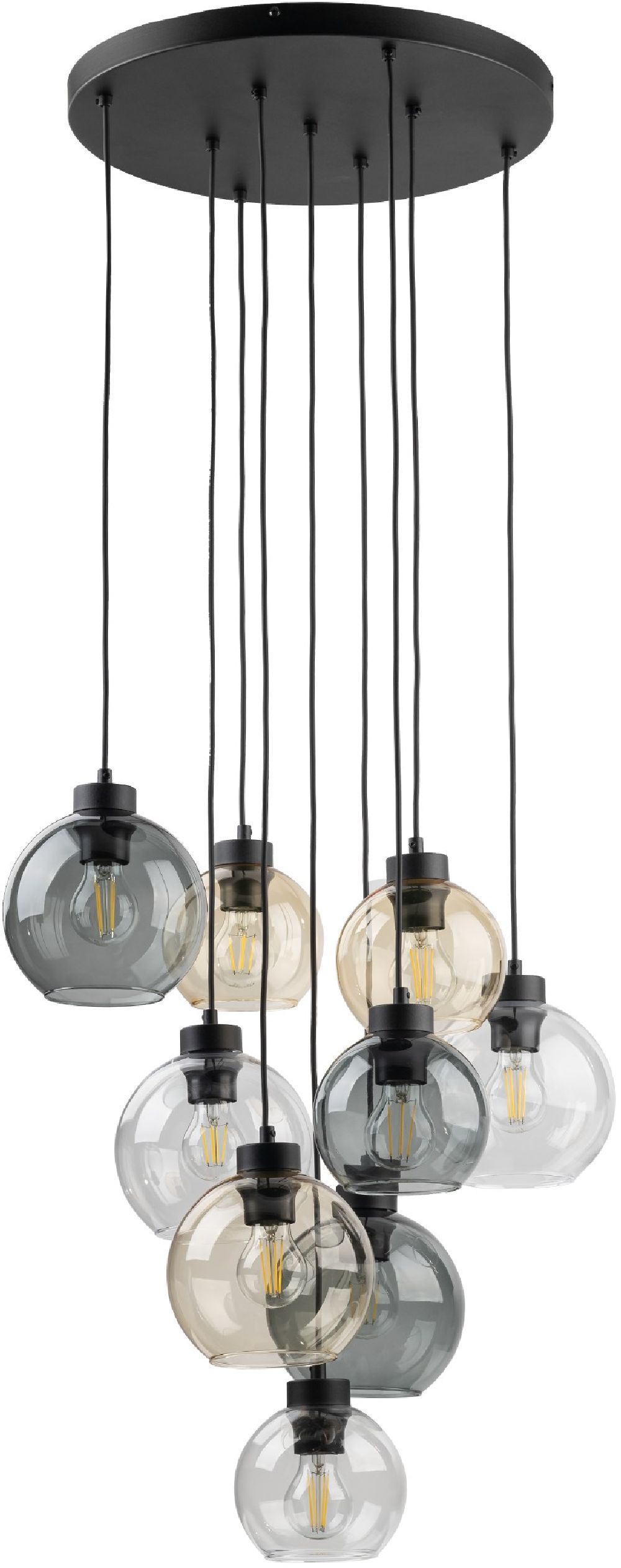 Darmowa Dostawa - Lampa wisząca powyżej 6x15 W bursztynowa TK Lighting Cubus 10247