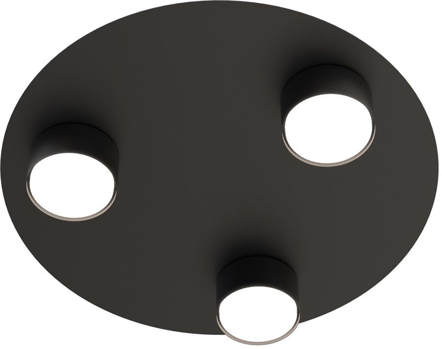 Darmowa Dostawa - Lampa podsufitowa 3x12 W czarna Emibig Bolx 14413