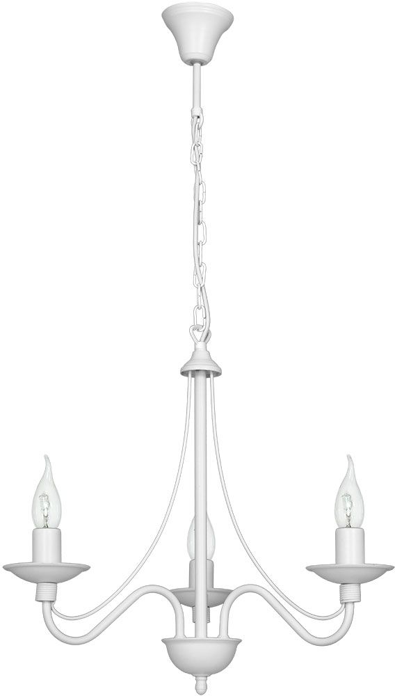 Darmowa Dostawa - Lampa wisząca 3x10 W biała Aldex Róża 397E