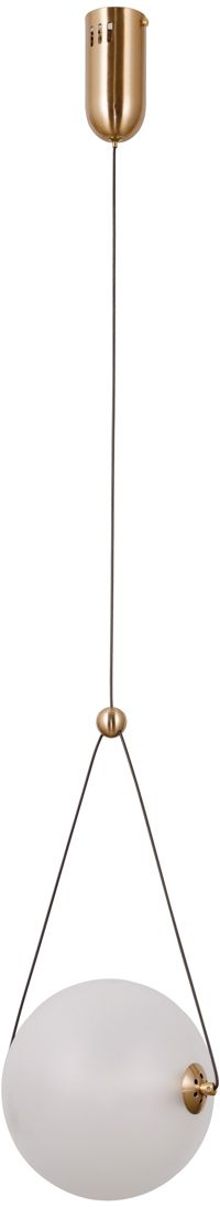 Darmowa Dostawa - Lampa wisząca 1x9 W złota-opal Italux Rastia PND34361MHBROPAL