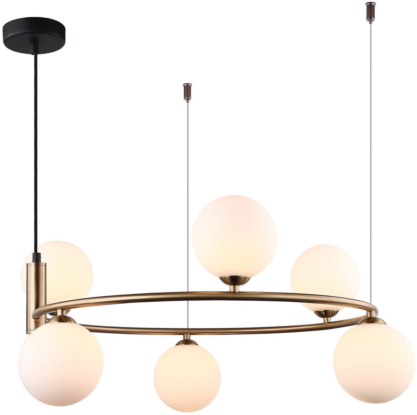 Darmowa Dostawa - Lampa wisząca 6x25 W złota Italux Amily MDM39746BRO