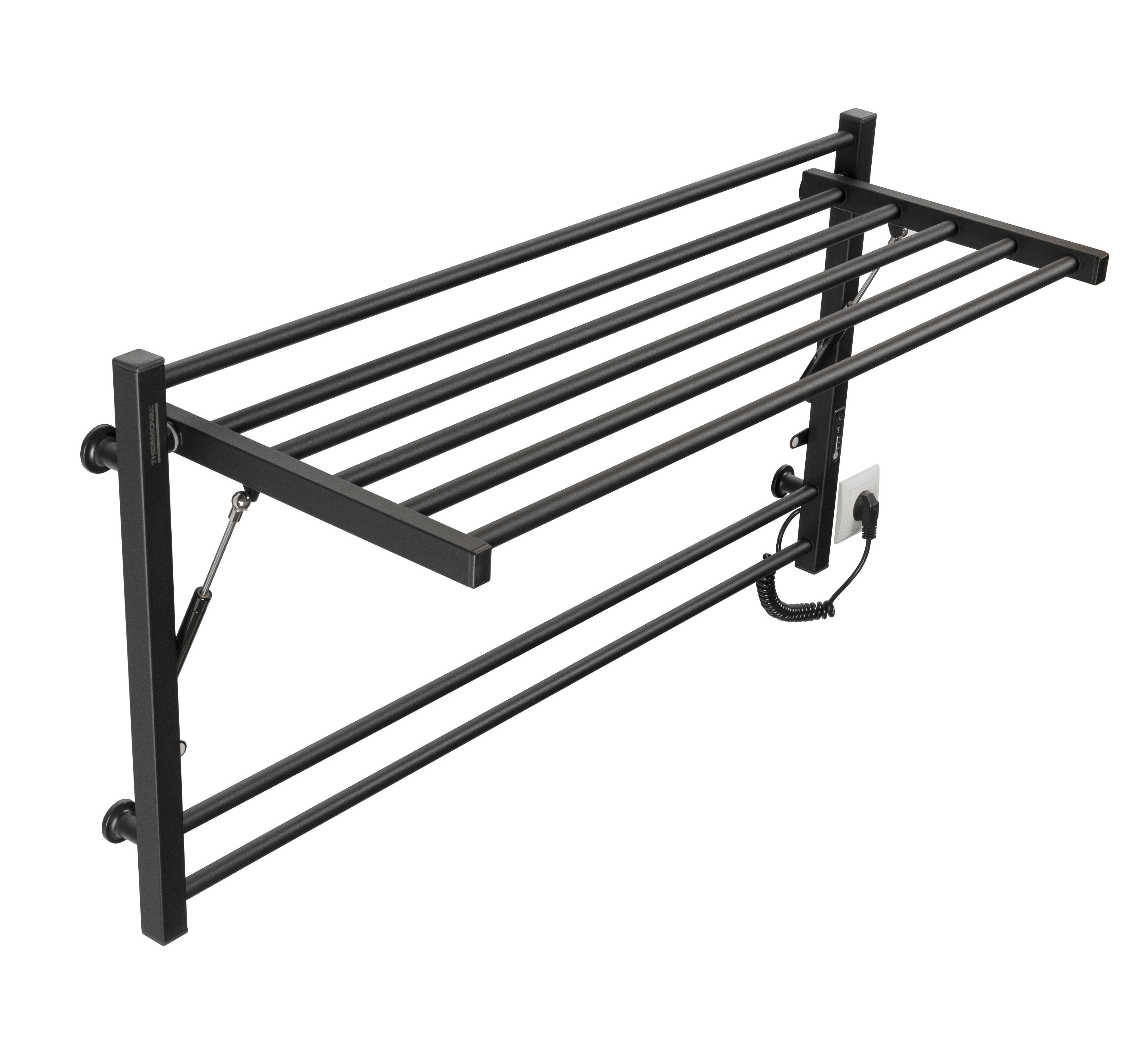 Darmowa Dostawa - Grzejnik elektryczny 54.9x103 cm czarny Thermoval TVB 5904302017191