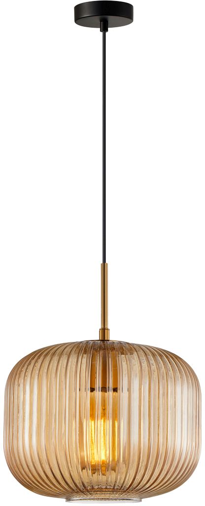 Darmowa Dostawa - Lampa wisząca 1x40 W złota Italux Gavino PND264761BROAMB