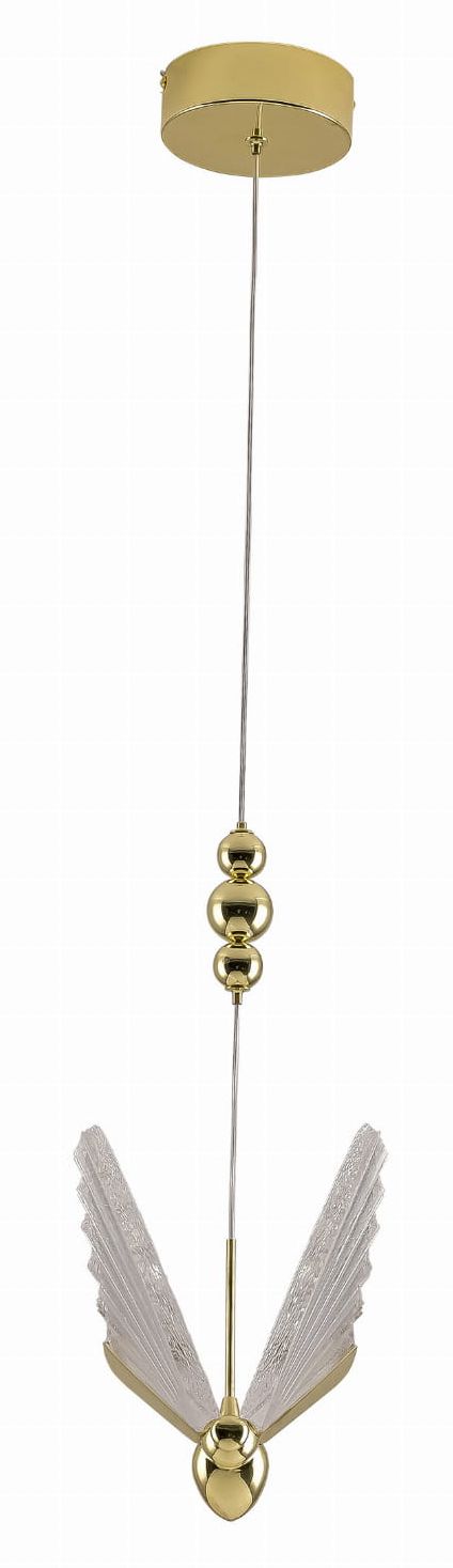 Darmowa Dostawa - Lampa wisząca 1x8 W przezroczysta-złota Light Prestige Mariposa LP17151P