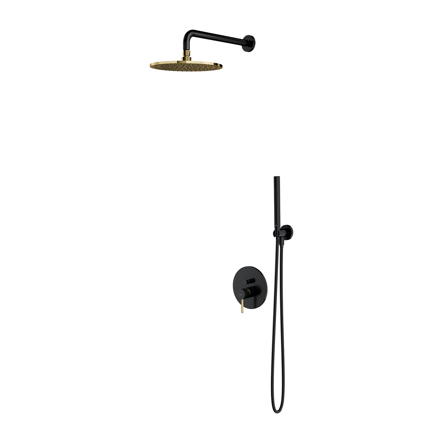 Darmowa Dostawa - Zestaw prysznicowy podtynkowy złoty Omnires Sys SYSY18BLGL