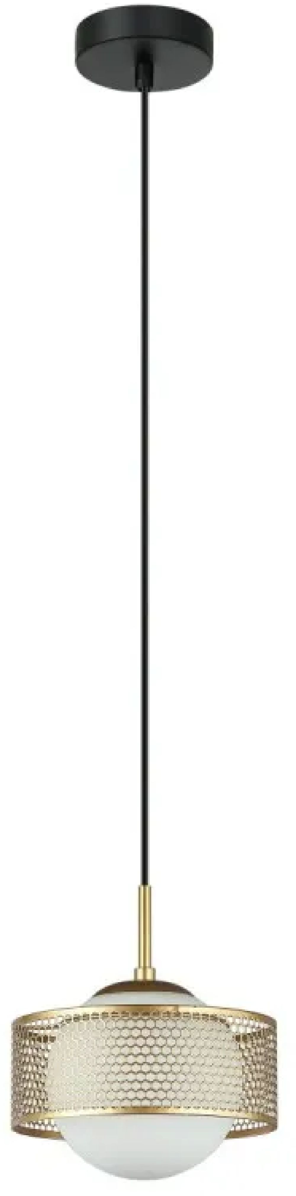 Darmowa Dostawa - Lampa wisząca 1x40 W złota Italux Lomica PND554561MGD