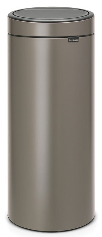 Darmowa Dostawa - Kosz na śmieci 30 l szary Brabantia Touch Bin 115363