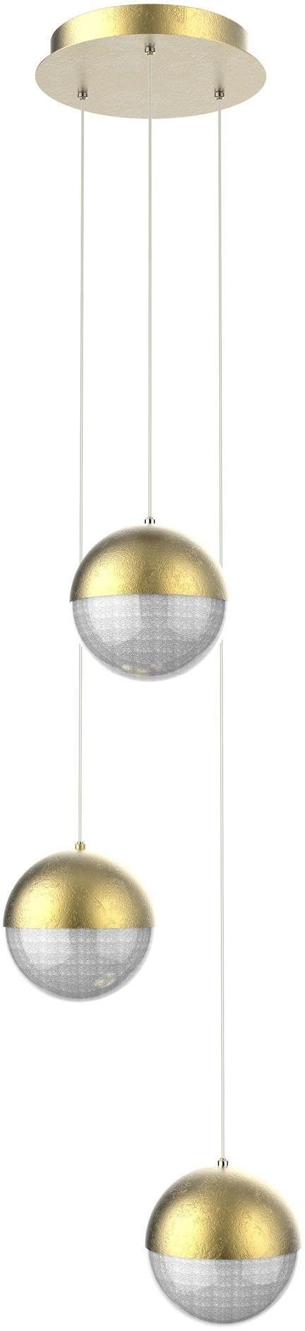 Darmowa Dostawa - Lampa wisząca 3x5 W złota Apeti Furni A0031331