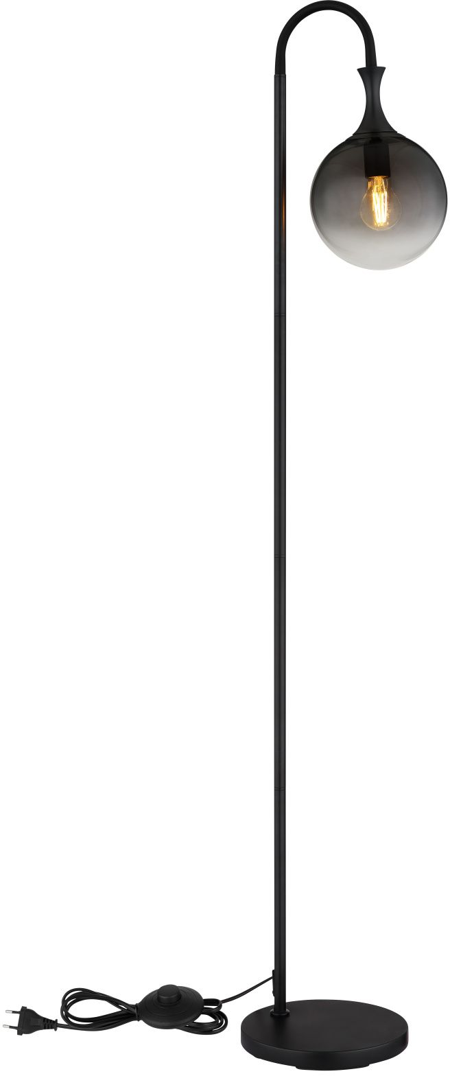 Darmowa Dostawa - Lampa stojąca 1x10 W czarna-przydymiona Globo Lighting Dalton 15885S