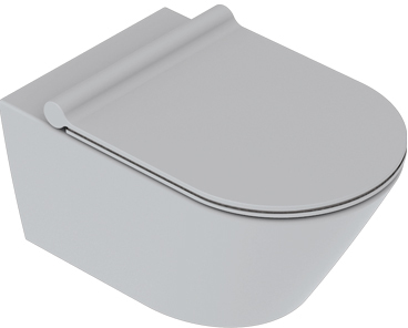 Darmowa Dostawa - Miska WC wisząca bez kołnierza szary mat Catalano Zero 0111550023