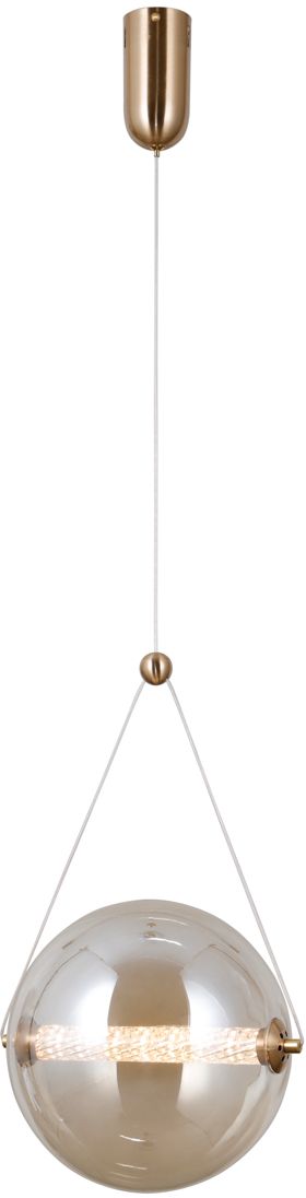 Darmowa Dostawa - Lampa wisząca 1x12 W złota-bursztynowa Italux Rastia PND34361LHBRAMB