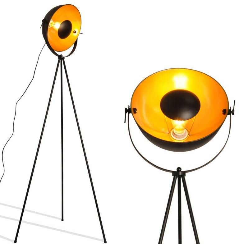 Darmowa Dostawa - Lampa stojąca 1x20 W czarna-złota Abruzzo Versali ABRLPVC