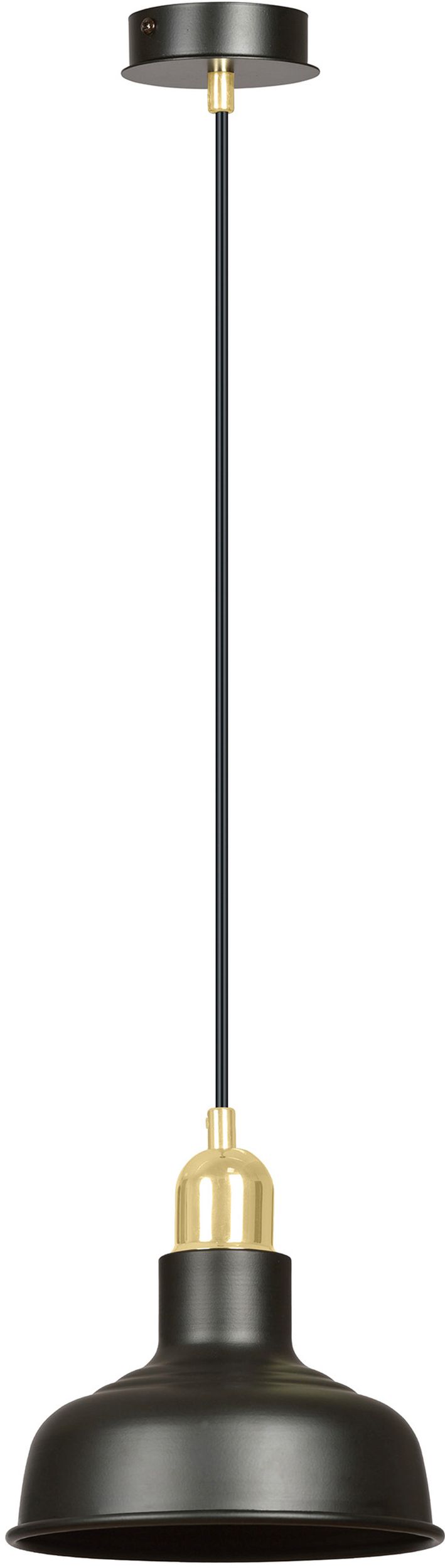 Darmowa Dostawa - Lampa wisząca 1x15 W czarna-złota Emibig Ibor 10421