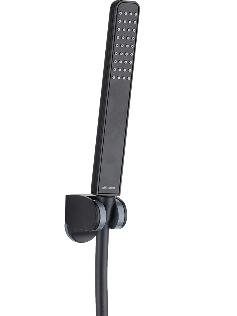 Darmowa Dostawa - Zestaw prysznicowy ścienny czarny Kuchinox Ares NKS70AD