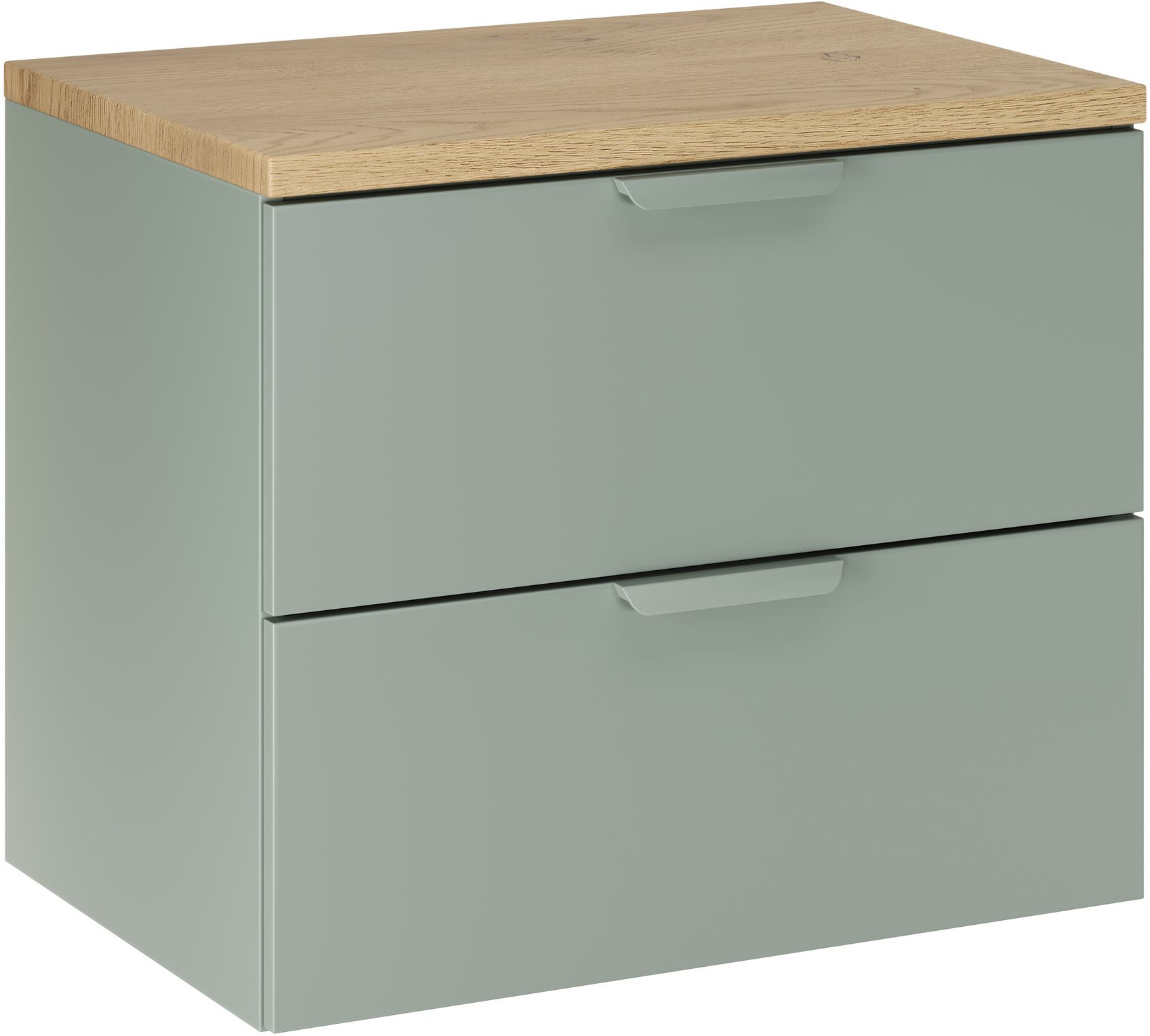 Darmowa Dostawa - Szafka z blatem 60x46x52.2 cm podumywalkowa wisząca dąb-zielona Comad Aster Green SETASGBCREMONA60CM
