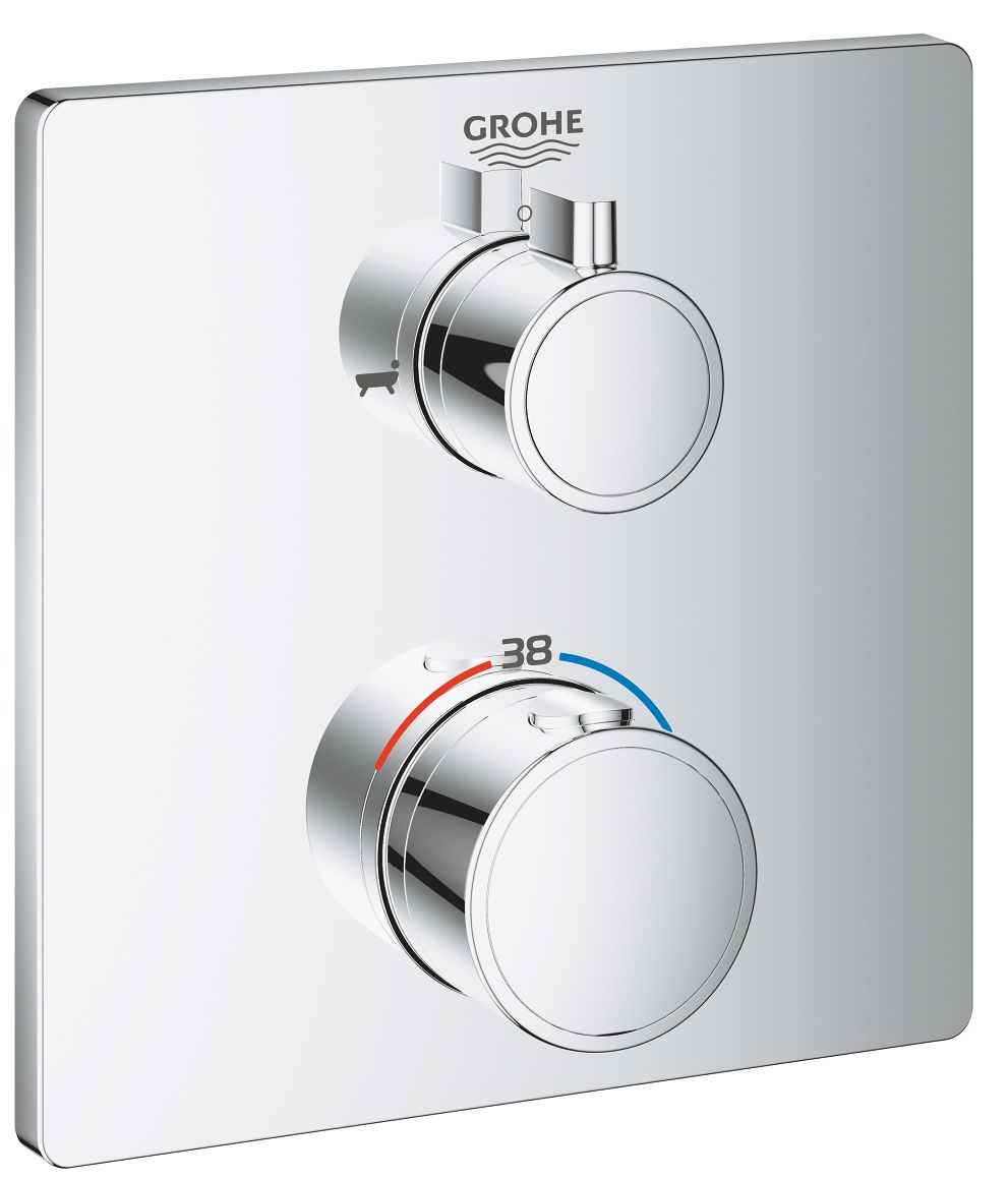 Darmowa Dostawa - Bateria wannowo-prysznicowa podtynkowa termostatyczna starlight chrome Grohe Grohtherm 24080000