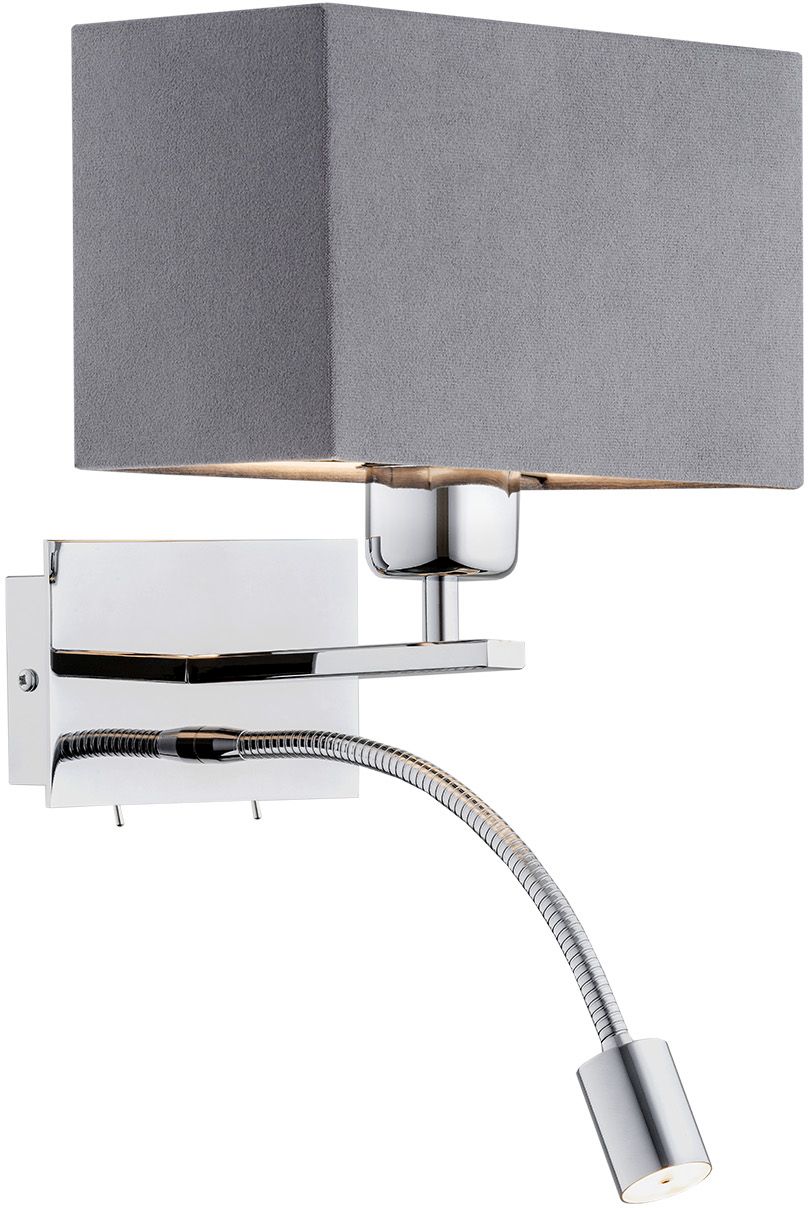 Darmowa Dostawa - Kinkiet 2x15 W chrom-szary Argon Bill 1053