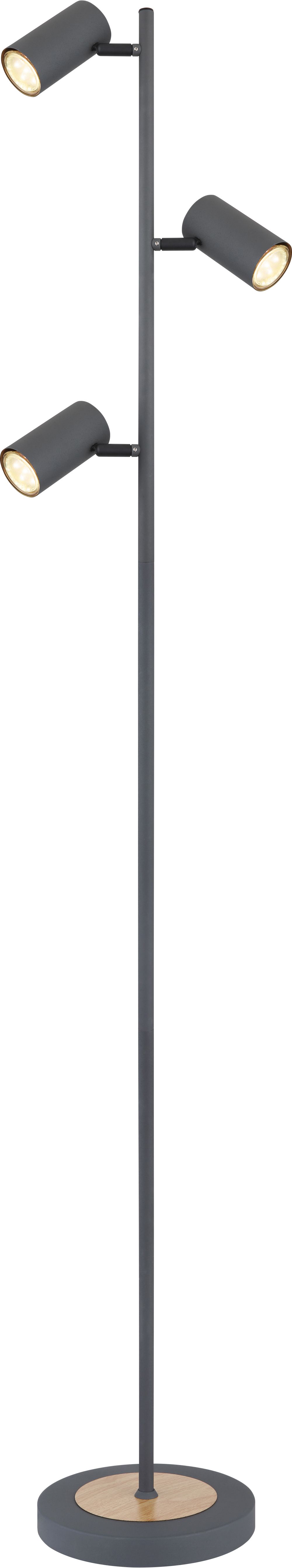 Darmowa Dostawa - Lampa stojąca 3x5 W grafitowa Globo Lighting Robby 57910SG