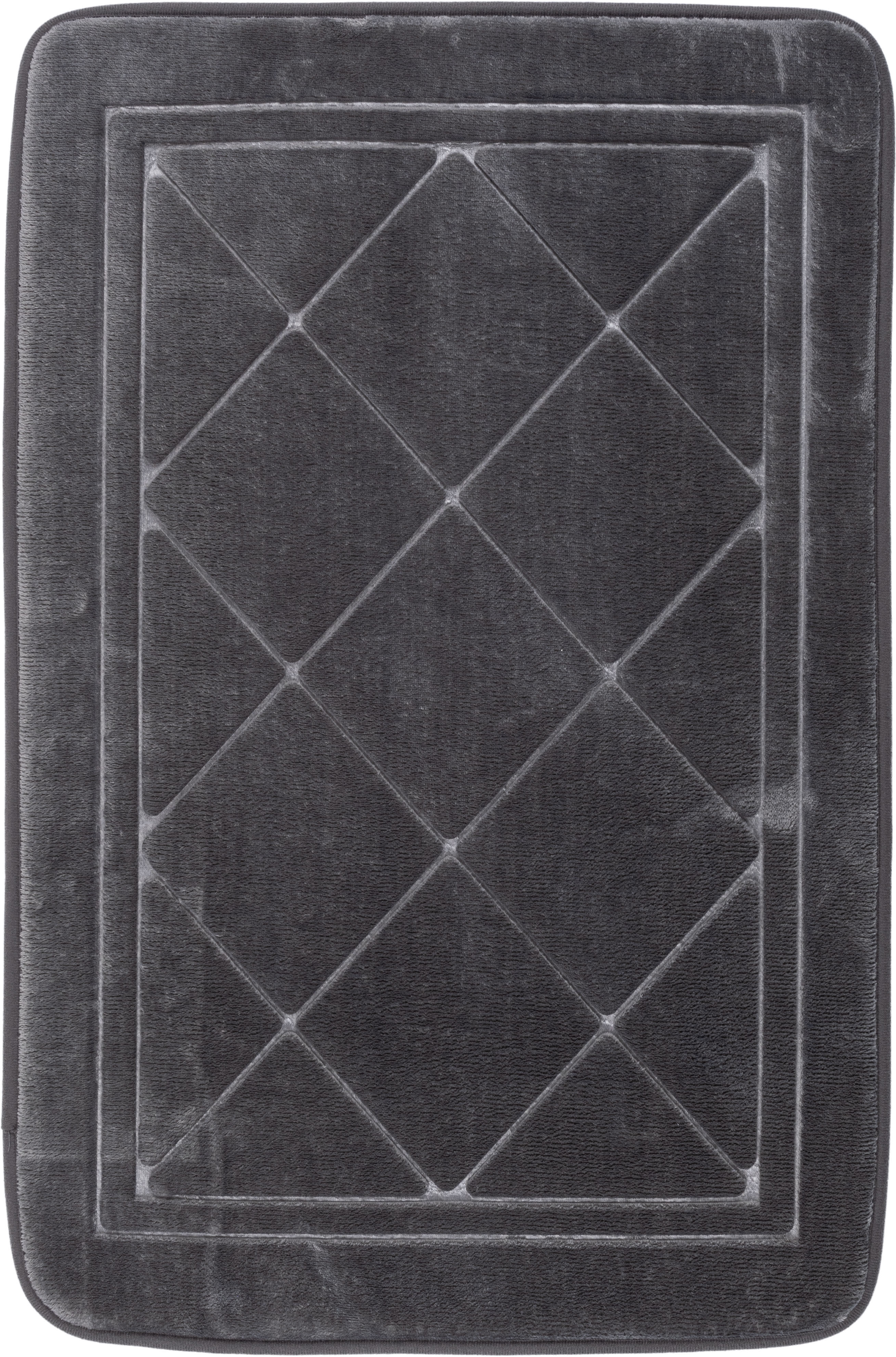 Darmowa Dostawa - Dywanik łazienkowy 76x50 cm prostokątny szary Multi-Decor Hamilton 508293