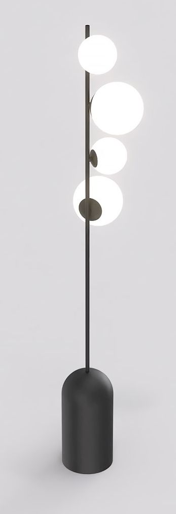 Darmowa Dostawa - Lampa stojąca 4x8 W czarna Emibig Etno 1503LP4