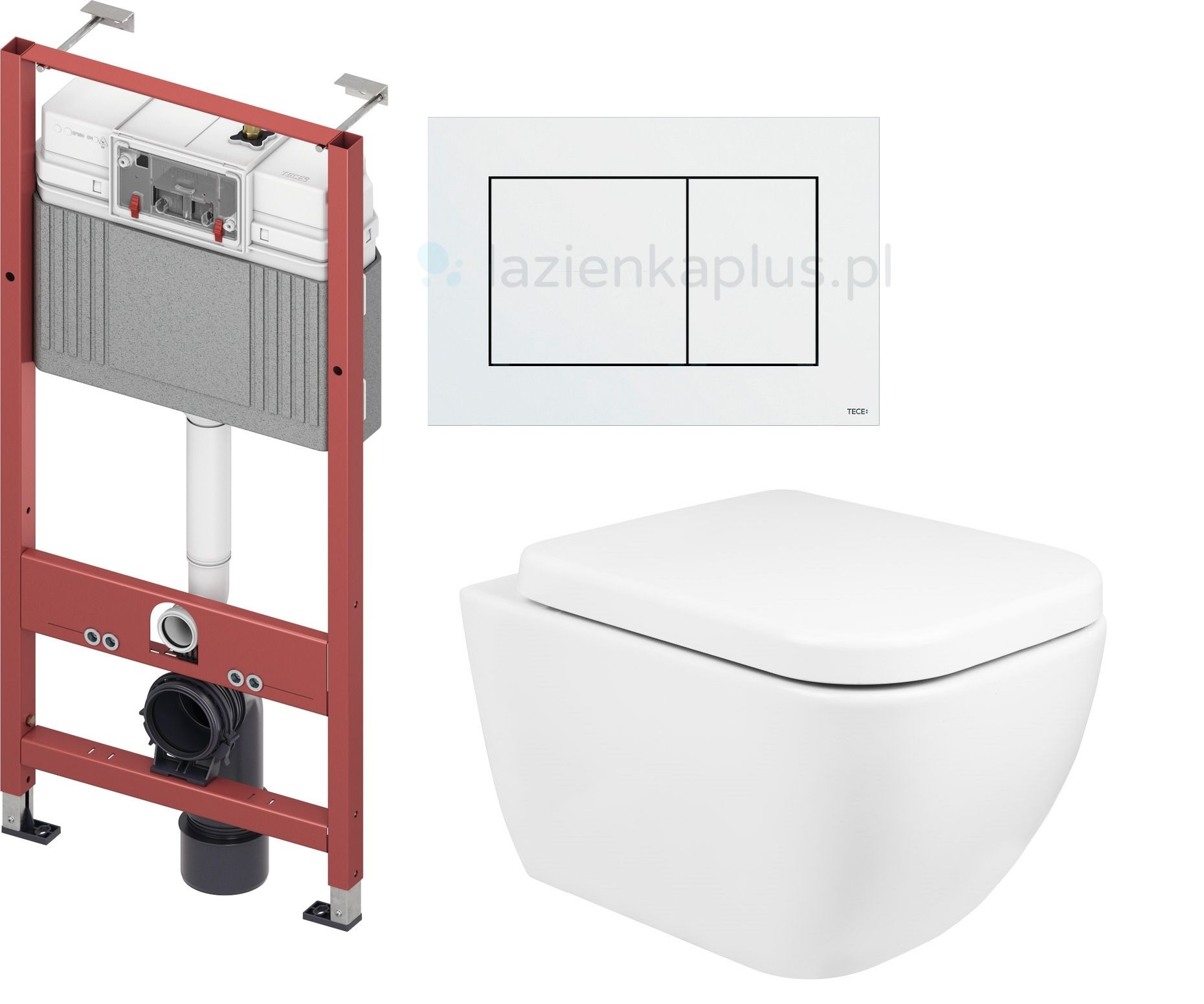 Darmowa Dostawa - Zestaw miska z deską i stelaż z przyciskiem Oltens Vernal abset6040
