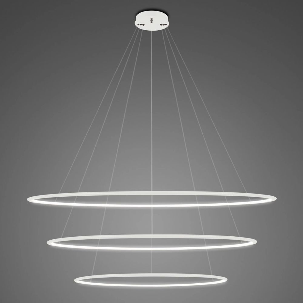 Darmowa Dostawa - Lampa wisząca 3x113 W biała Altavola Design Ledowe Okręgi LA075P120in4kwhitedimm