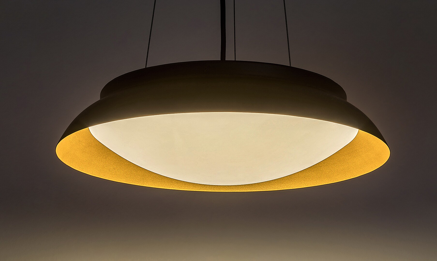 Darmowa Dostawa - Lampa wisząca 1x24 W czarna-złota Rabalux Hafsa 72134