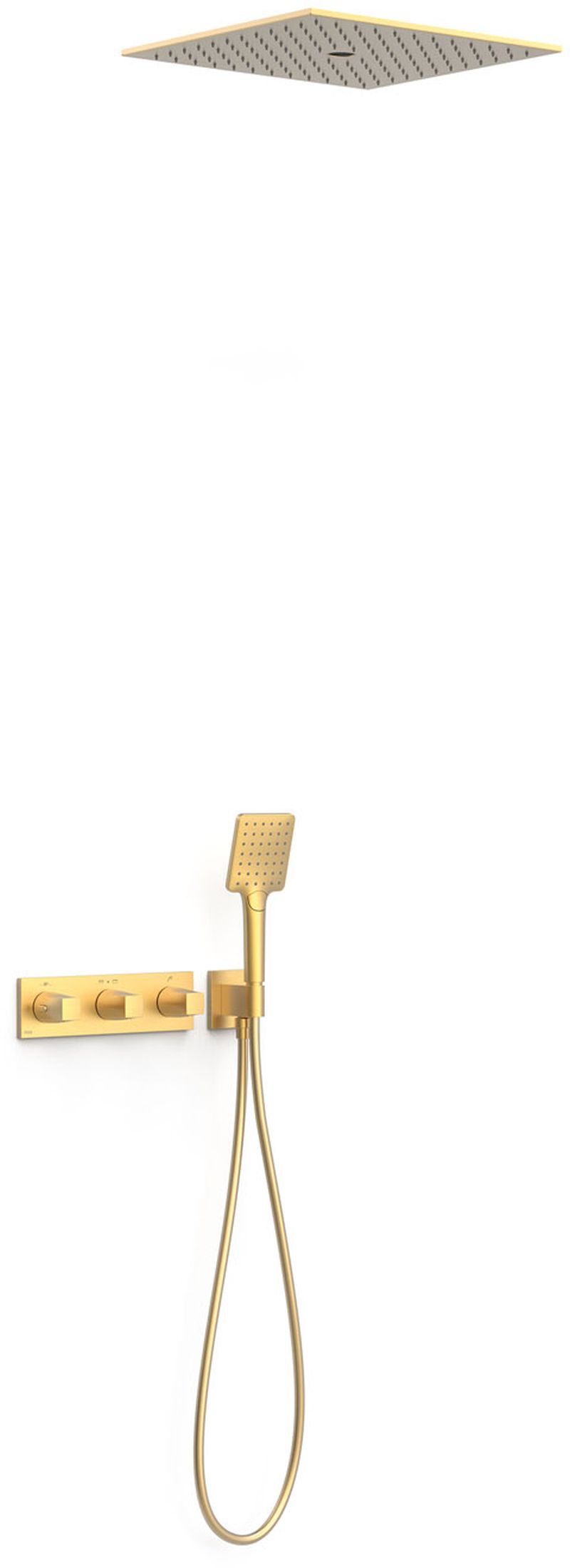 Darmowa Dostawa - Zestaw prysznicowy podtynkowy złoty Tres B-System 30725306OM