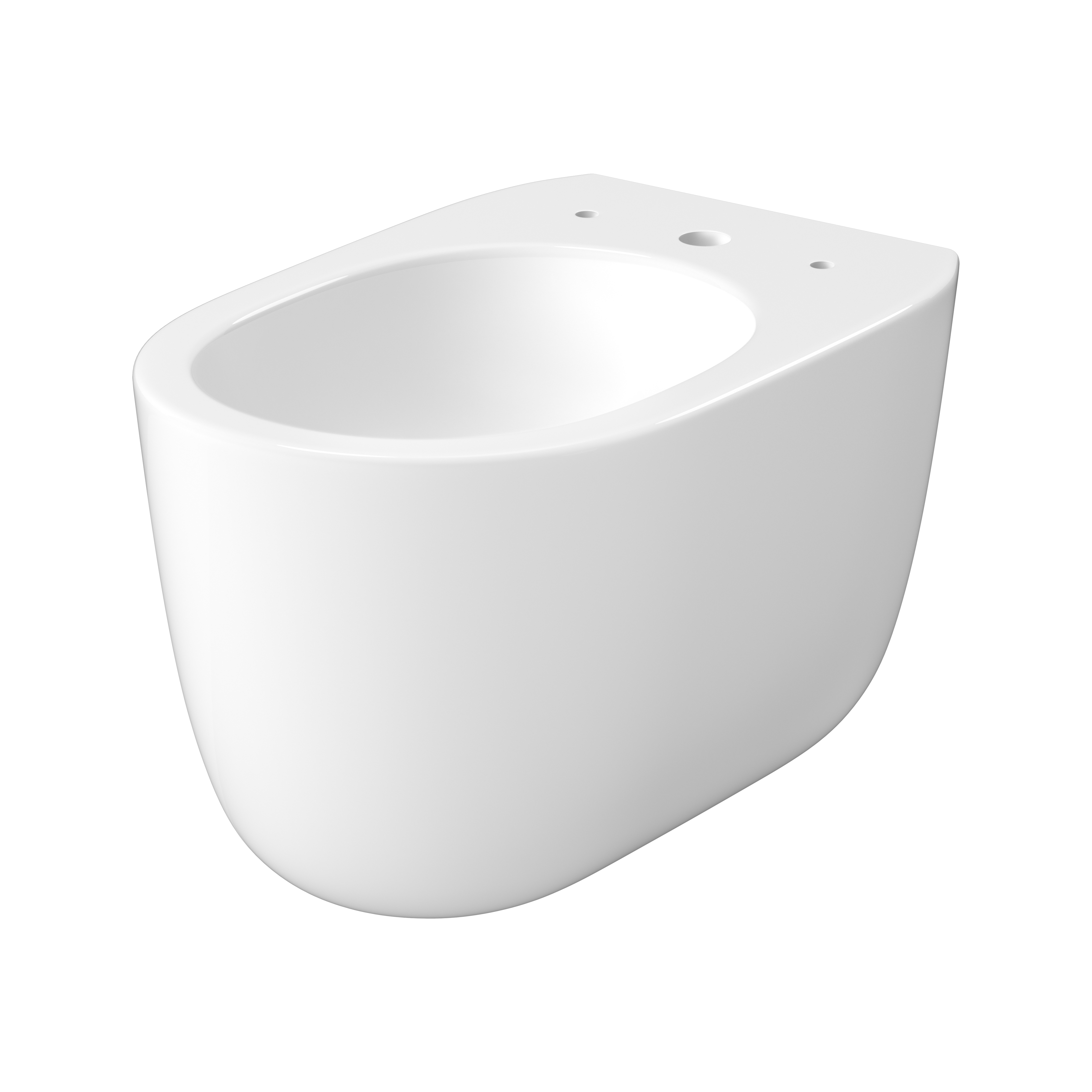 Darmowa Dostawa - Miska WC wisząca bez kołnierza ze spłukiwaniem wirowym biały połysk Meissen Keramik Kontra K689002