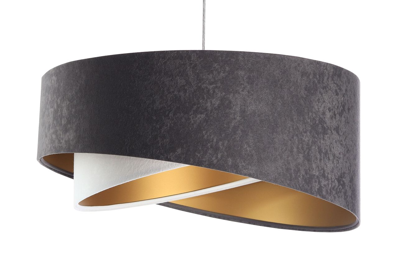 Darmowa Dostawa - Lampa wisząca 1x60 W biała-złota-grafitowa BPS Koncept Galaxy 060078