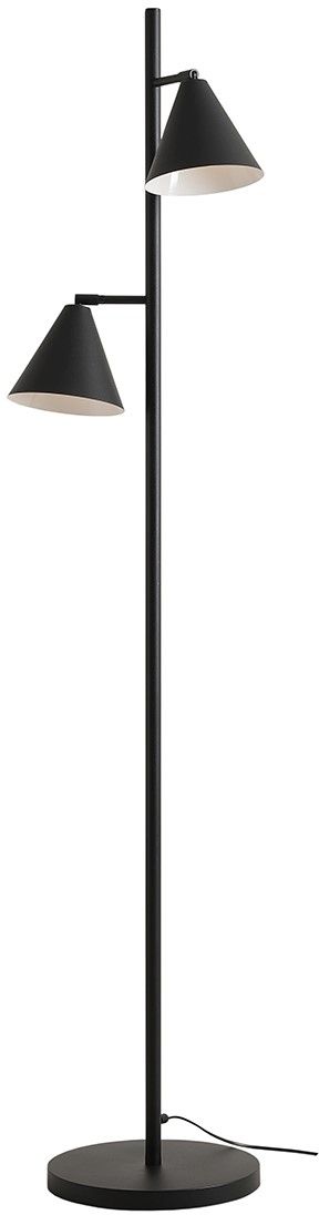 Darmowa Dostawa - Lampa stojąca 2x15 W czarna Aldex Form 1108A12