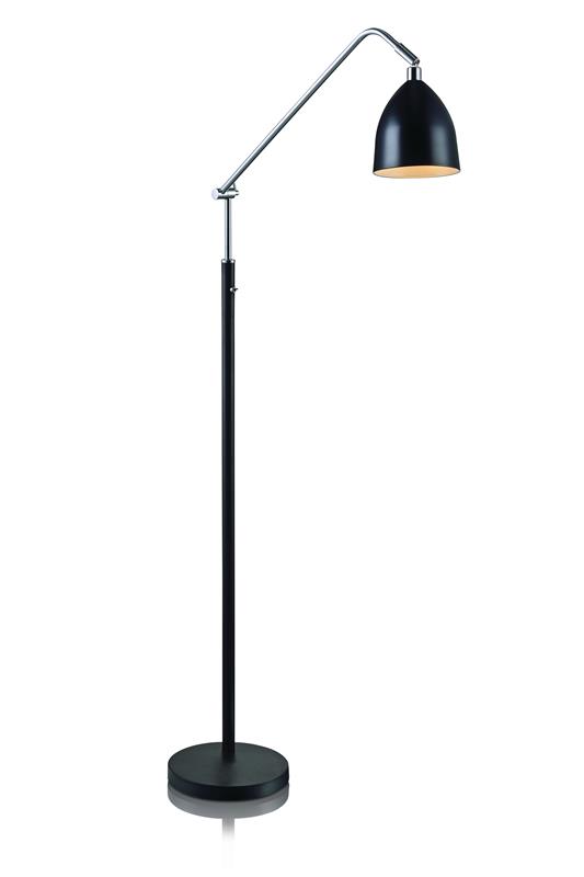 Darmowa Dostawa - Lampa stojąca 1x40 W czarna Markslöjd Fredrikshamn 105023