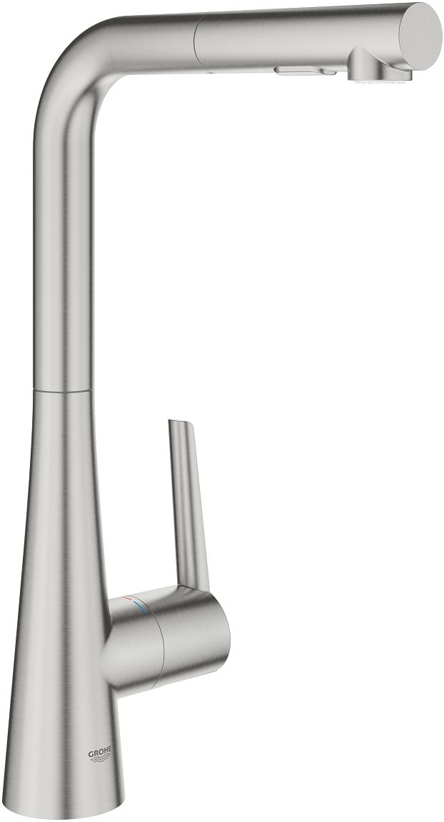 Darmowa Dostawa - Bateria kuchenna stojąca supersteel Grohe Zedra 32553DC2