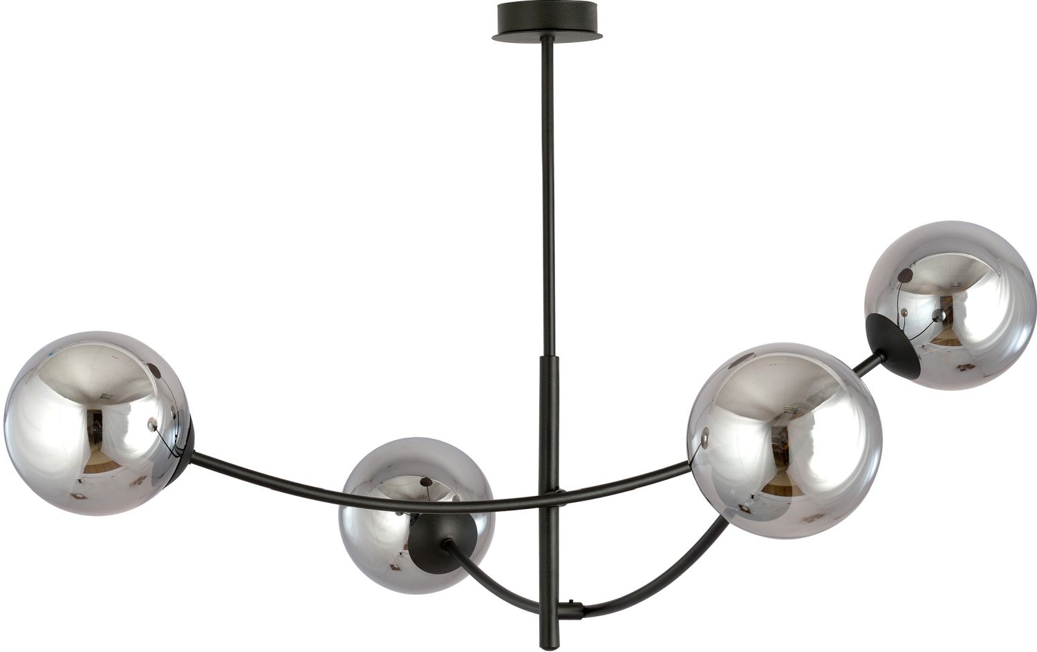 Darmowa Dostawa - Lampa podsufitowa 4x10 W czarna-grafitowa Emibig Hunter 11004